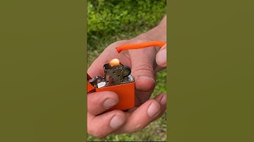 Prevent Paracord from fraying 101 ￼#Paracord  #shorts