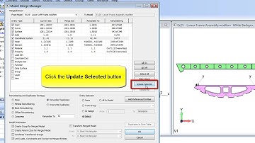 FEMAP "FILE, MERGE": Use the File Merge Command to Merge the Frame into the Assembly (Step4 of 4)