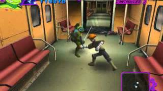 TMNT Area 3 Subway Train 2003 game leo gameplay screenshot 4