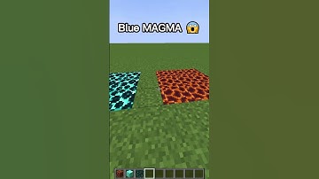 Blue MAGMA in Minecraft??! #shorts #minecraft #lifehacks #build #memes
