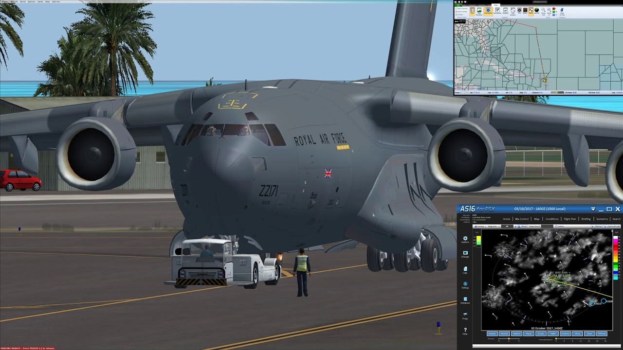 FSX C17 TAPA-TXKF ZZ172 OP RUMAN RTB WWW.MILAIRSIM.COM - YouTube
