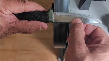 Tormek T8 Leather Strop Wheel Scandi Grind Burr Removal #razoredge #sharpening #sharp #scandi