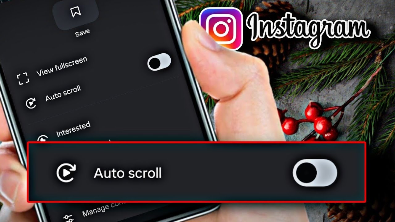 instagram auto scroll setting // instagram auto scroll feature - YouTube