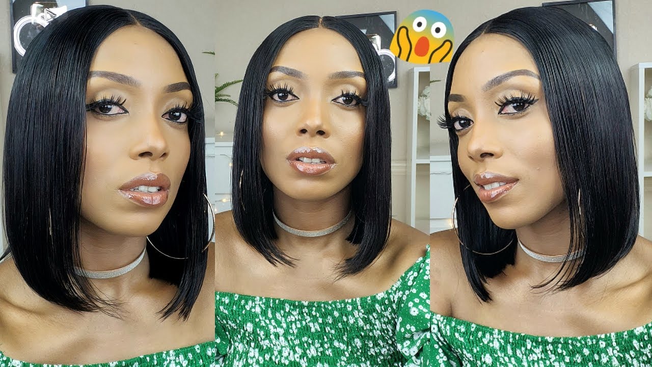  🔥BEST AFFORDABLE BOB WIG FOR BEGINNERS 😱| NO STOCKINGS NEEDED| EASY SHORT BOB WIG TUTORIAL LUVME