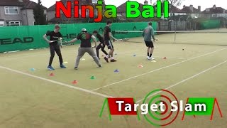 Tennis DRILLS and GAMES- Ninja Ball- warm up screenshot 3