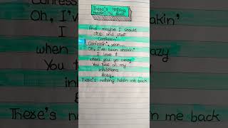 There&#39;s Nothing Holdin&#39; Me Back ~ Shawn Mendes #shawnmendes #lyrics #subscribe #like