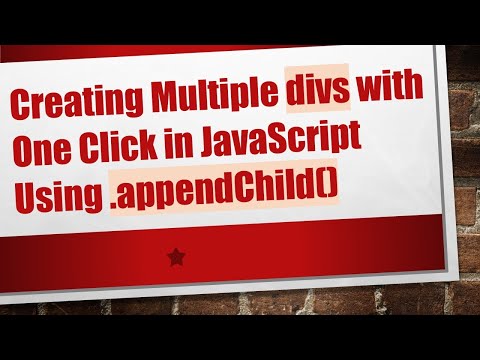 Creating Multiple divs