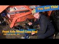 Kubota Front Axle Wheel Case Knuckle Seal Replace. L 2550 leaking front differential gear oil fix