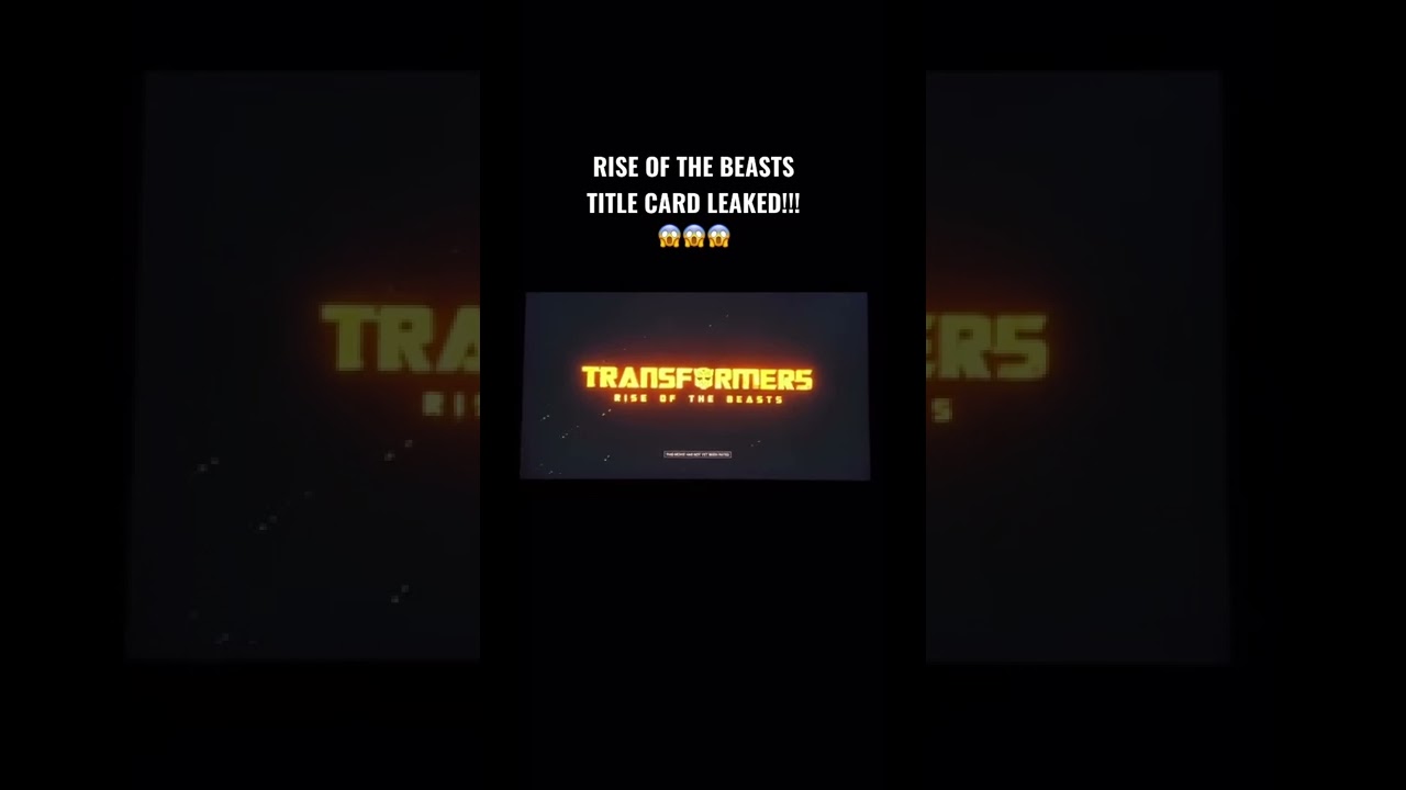 official title leaked rise   beasts transformers