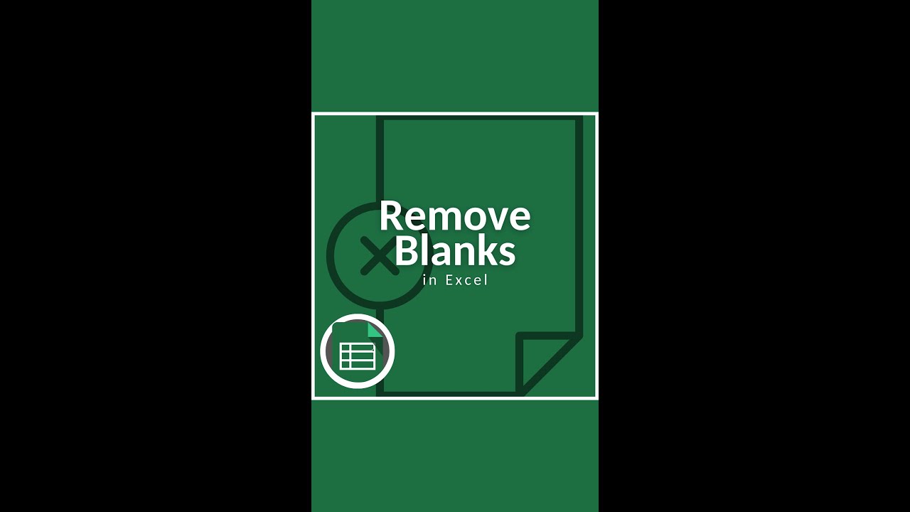 How to Remove Empty Rows in Excel YouTube