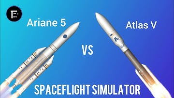 Ariane 5 vs Atlas v spaceflight Simulator #rocket #sfs #vs #atlasv #ariane5 #bp #launch #animation
