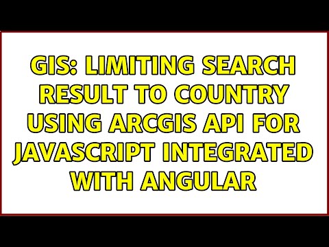 GIS: Limiting search