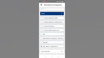 Data Science for Engineers Week 8 Key NPTEL 2025