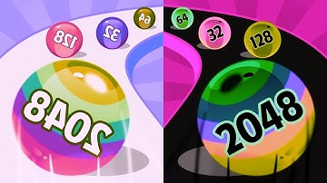 Ball Run 2048 Infinix 🏀 vs Reverse ball Colour Run walkthrough , iOS Android New Update part : 2143 