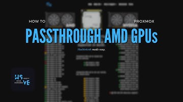 AMD GPU Passthrough Hackintosh The New Way Using Proxmox