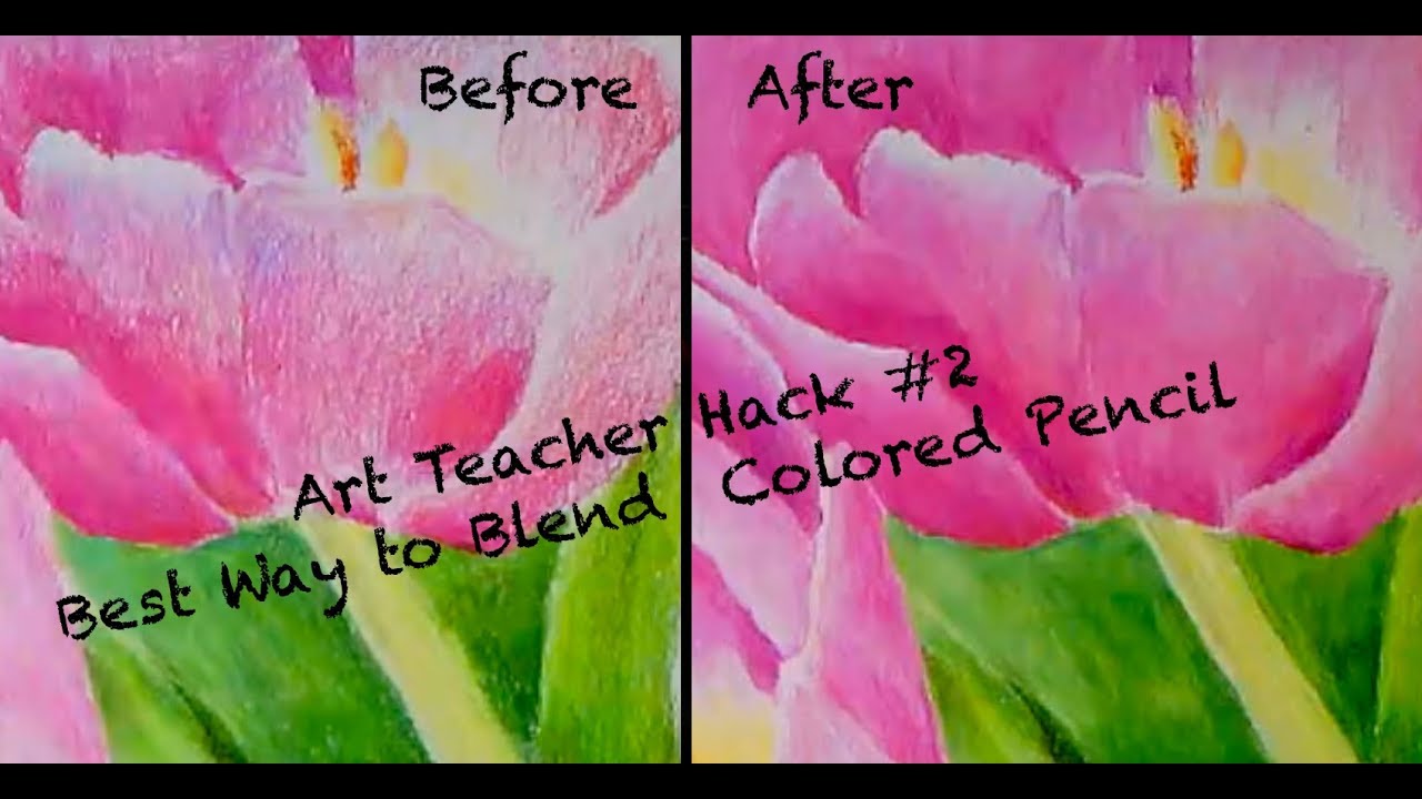 Art Teacher Hack 2 Blending Colored Pencil with Mineral Spirits YouTube
