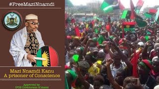 Breaking News: Massive Protest As Biafrans Match On The Streets Of Anambra