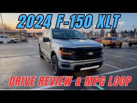2024 Ford F-150 XLT 2.7l First drive impression and MPG loop lots of upgrades vs 2023