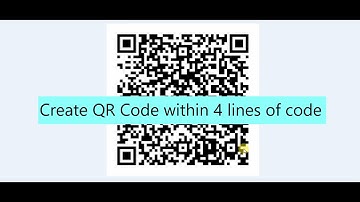 Create QR Code within 4 lines of code using QRCode library | Python project | write2code |