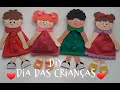 DIY: LEMBRANCINHA DIA DAS CRIANÇAS: SACOLINHA DOCES MENINA E MENINO.