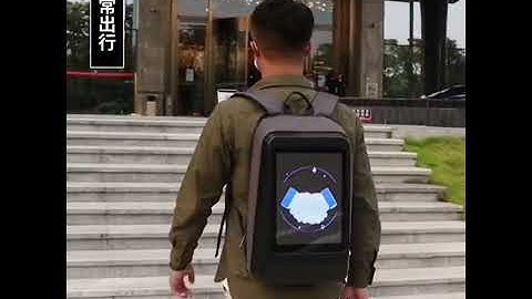 Creative LEDPro-Dinamic LED Backpack- This is future @ Mini #LED #Display#video #sign#screen#digital