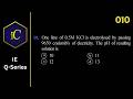 IEQ-010  One litre of 0.5M KCl is electrolysed by passing 9650 coulomb's of electricity. The pH ...
