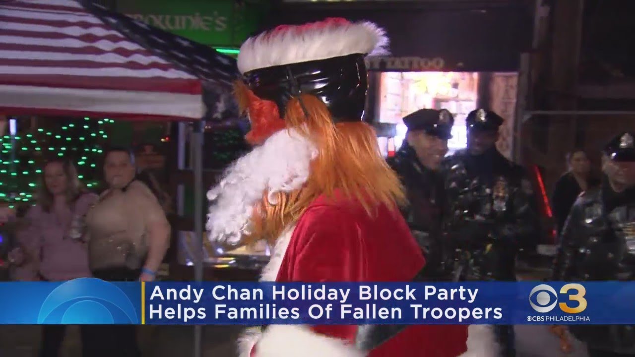 Police, community, Gritty help raise funds for injured officer - YouTube
