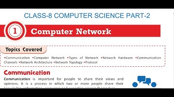 CLASS-8 COMPUTER SCIENCE CHAPTER-1 COMPUTER NETWORK PART-2