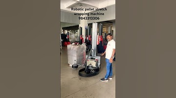 Robotic pallet wrapping machine 9843313306 #paccoautomation #robotics #coimbatore