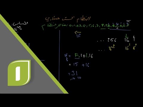 أساسيات البرمجة 4 نظام العد الست عشري  