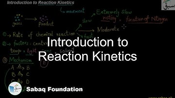 Introduction to Reaction Kinetics, Chemistry Lecture | Sabaq.pk