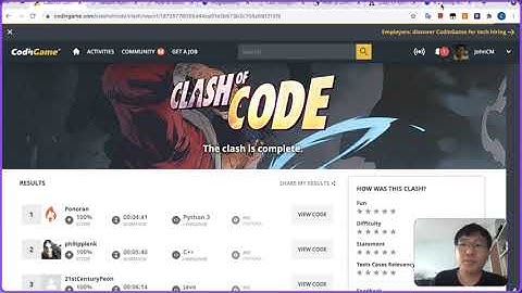 CodinGame | Clash of Code 2