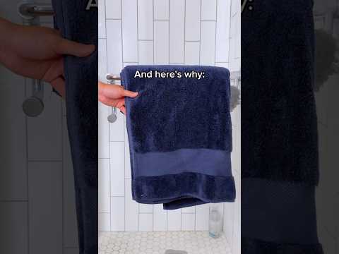 Why dark towels are better than white towels 🛁