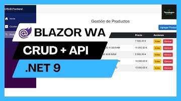 Como crear CRUD + WEB API con Blazor y .NET 9