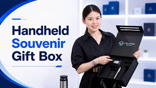 Custom Book-Shaped Welcome Gift Box with Handle | One-Stop Assembly Service screenshot 3