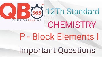 TN 12th Standard Chemistry Chapter-2 |  p- Block Elements-I 2022 Important Questions With Answer key