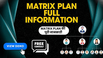 Matrix Plan ki puri jankari | Matrix Plan MLM Software | Network Marketing Software #mlmsoftware