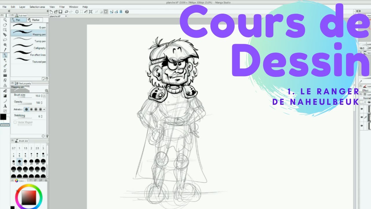 Cours De Dessin à La Tablette Graphique Wacom Cintiq Ranger De Naheulbeuk