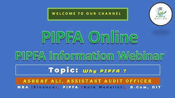PIPFA Information Webinar 2021