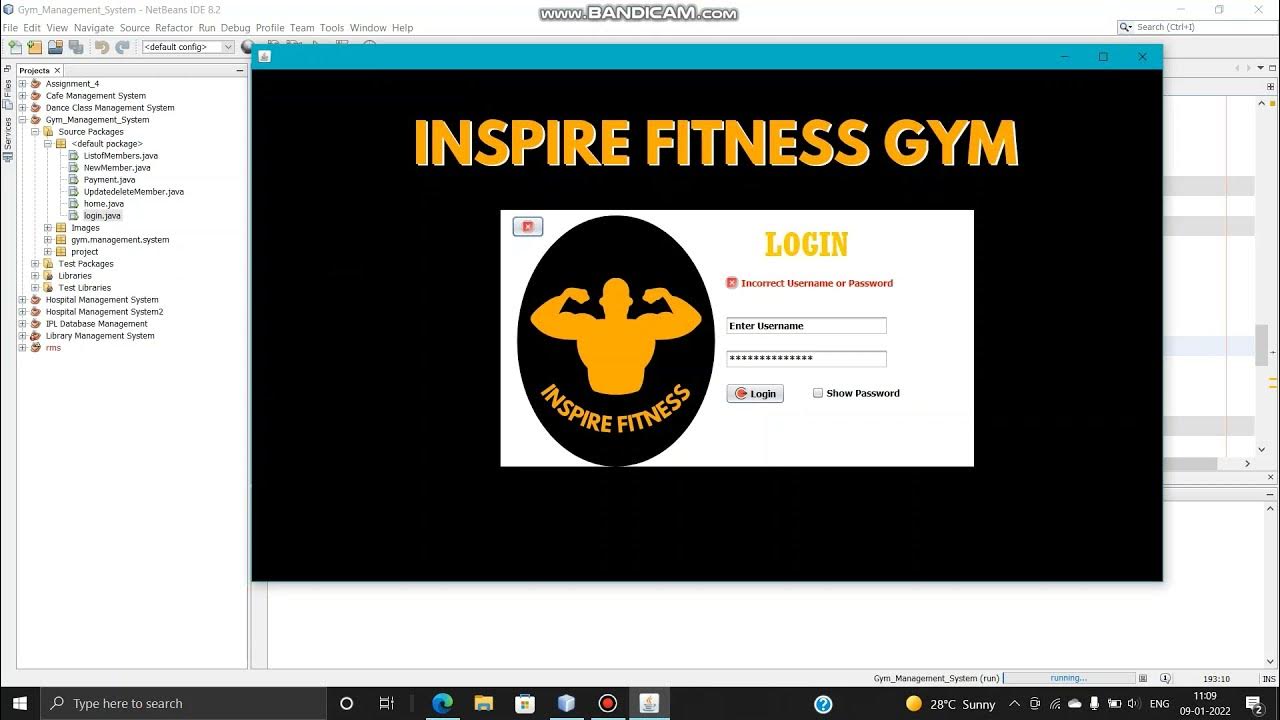 DBMS Mini Project(GYM Management System) with Netbeans /MYSQL/Java ...