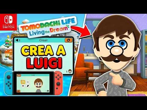 CREATE LUIGI IN TOMODACHI LIFE ON NINTENDO SWITCH!