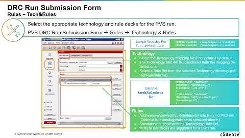 33 PVS DRC Run Form   Setup Rules