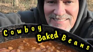 COWBOY BAKED BEANS with Beef, Bacon and Sausage