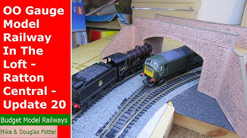 OO Gauge Model Railway In The Loft - Ratton Central - Bridge, Goods Yard & Trains - Update 20