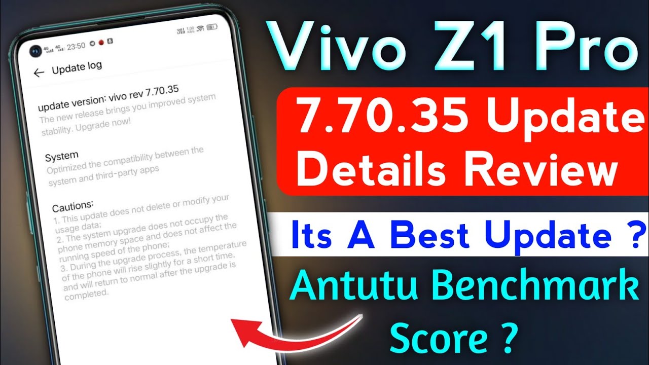 vivo z1 pro antutu benchmark score test vivo z1 pro 7.70.35 update