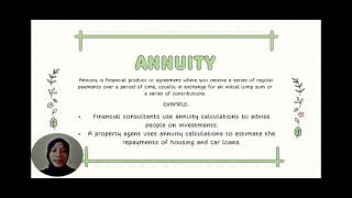 MAT112 VIDEO ASSIGNMENT: COMPOUND INTEREST & ANNUITY