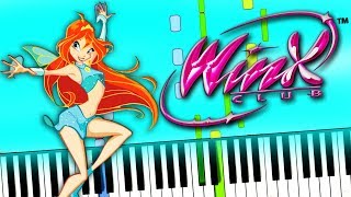 Winx Club - Intro【Opening, OST, Theme Song】Piano Tutorial (Sheet Music + midi) Synthesia cover