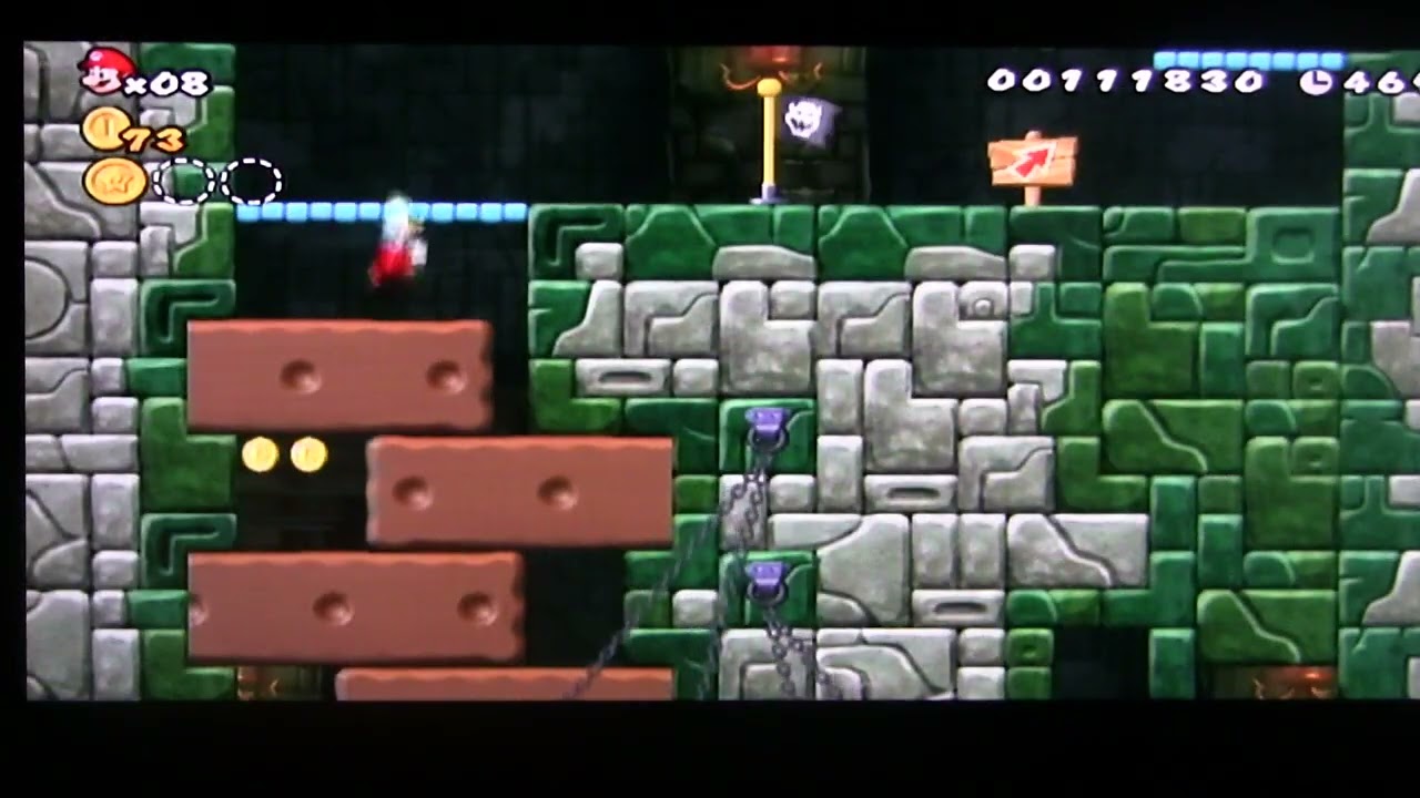 1-Fortress Tower – New Super Mario Bros. Wii | Calm No-Commentary Gameplay