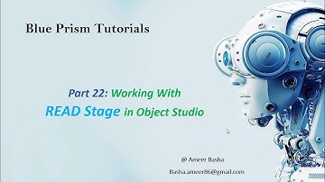 (Blue Prism) Part 22 :  Working With Read Stages in Object Studio (Create an Account in Facebook)