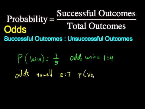 Converting Between Probability And Odds Mathwoes Youtube